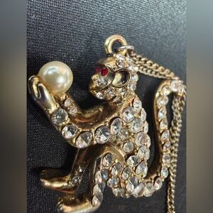 Vintage Betsey Johnson A Day At The Zoo rare and unique necklace.